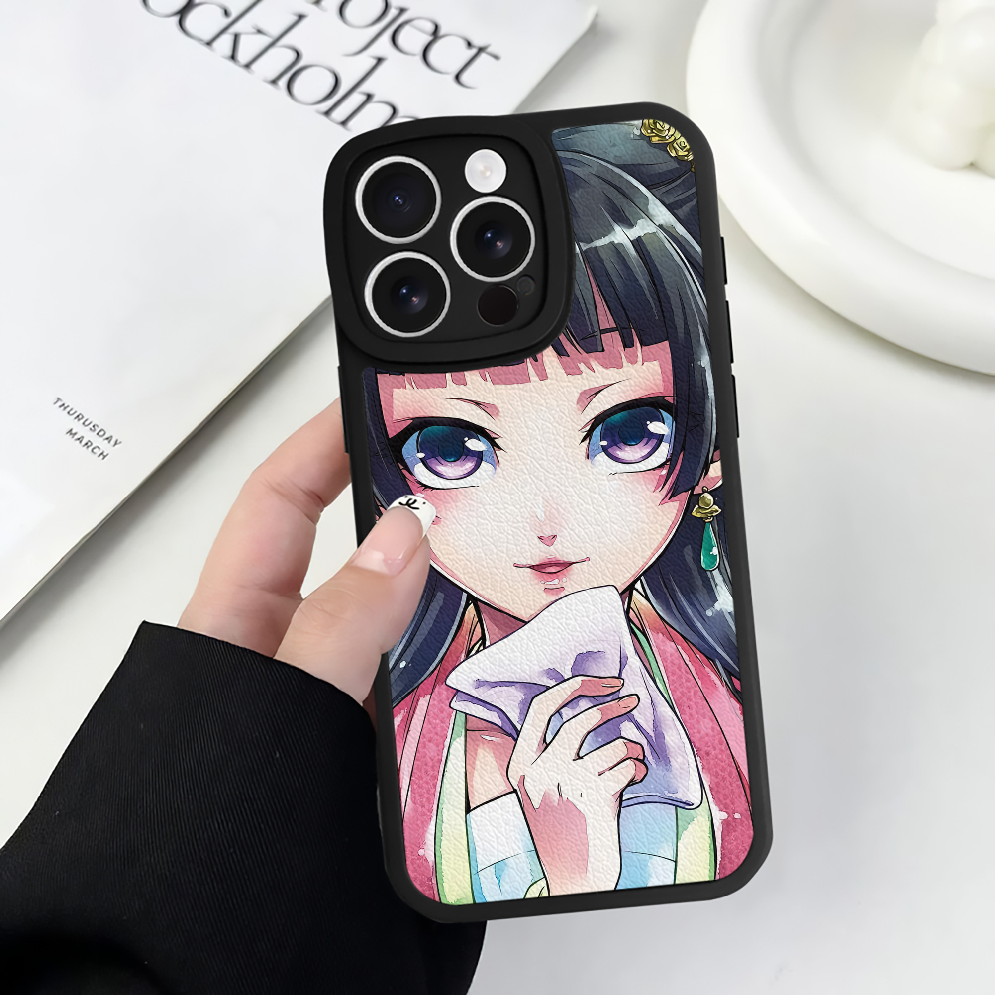 薬屋のひとりごと The Apothecary Diaries 【iPhone 16シリーズ対応】シリコンスマホケース（レザー調） 材質：シリコン